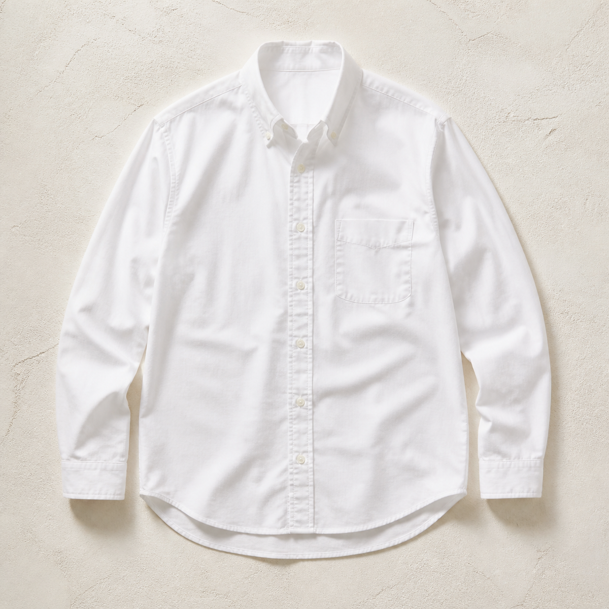 Oxford Cotton Shirt — Cloud White